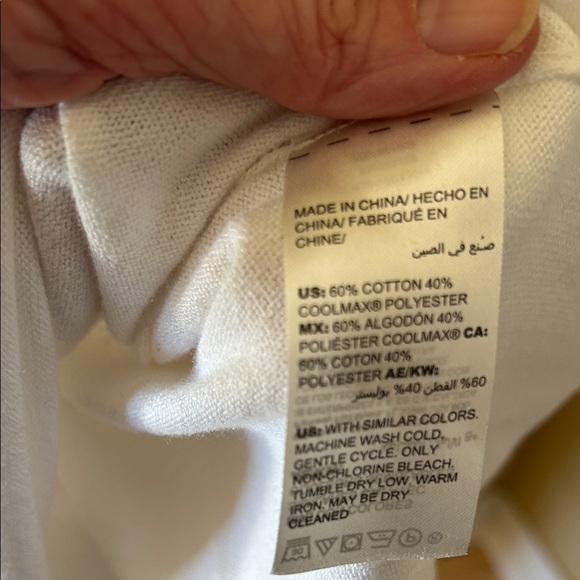 Chico's Ivory Long Sleeve Top - Picture 4 of 4